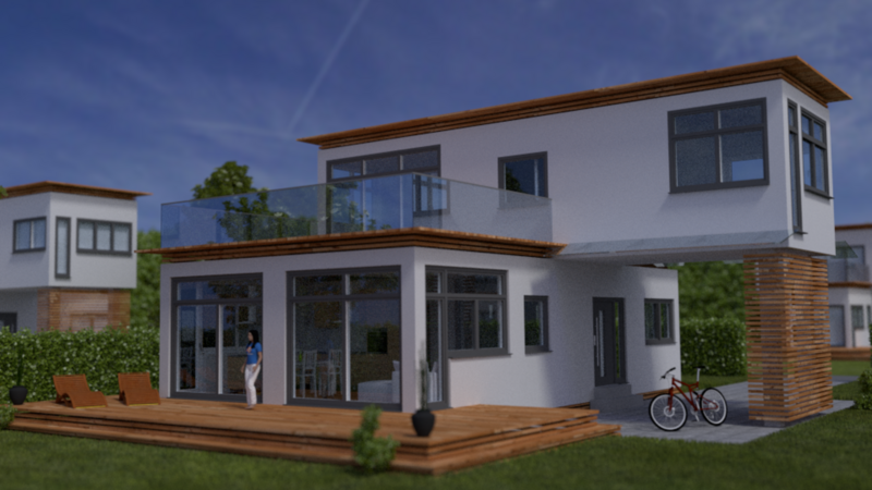 Bewegtes Wohnen Module Aus Holz - Panorama3D Holz Modulhaus